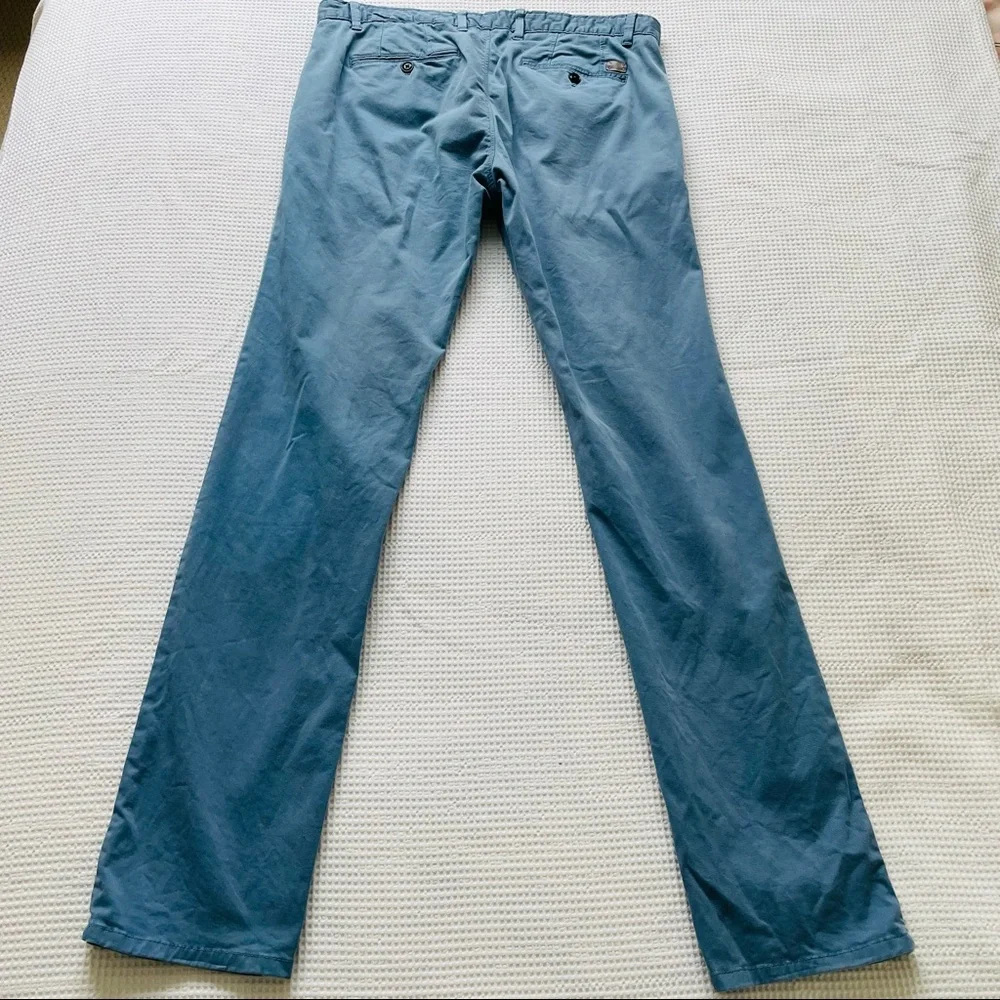 ZARA MAN Blue Chinos Pants Size 34 Smart Casual Office Work Corporate Event - Picture 5 of 9